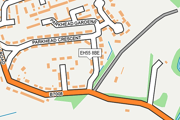 EH55 8BE map - OS OpenMap – Local (Ordnance Survey)