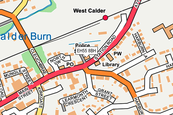 EH55 8BH map - OS OpenMap – Local (Ordnance Survey) EH55 8BH map - OS OpenMap – Local (Ordnance Survey)