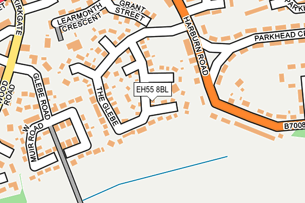 EH55 8BL map - OS OpenMap – Local (Ordnance Survey)