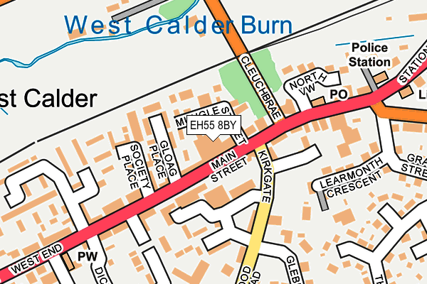 EH55 8BY map - OS OpenMap – Local (Ordnance Survey) EH55 8BY map - OS OpenMap – Local (Ordnance Survey)