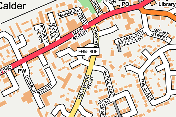 EH55 8DE map - OS OpenMap – Local (Ordnance Survey) EH55 8DE map - OS OpenMap – Local (Ordnance Survey)