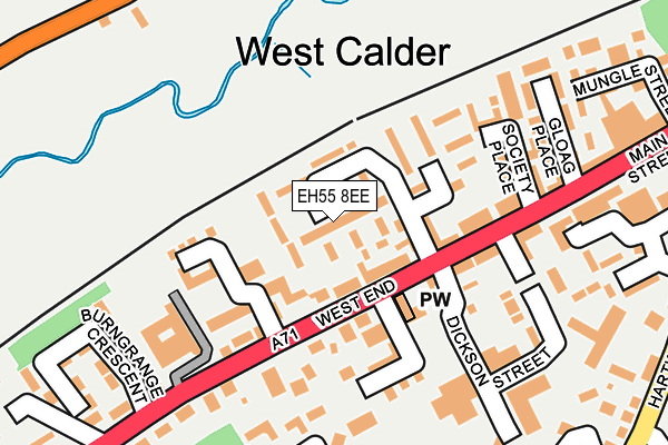 EH55 8EE map - OS OpenMap – Local (Ordnance Survey) EH55 8EE map - OS OpenMap – Local (Ordnance Survey)