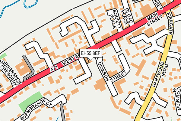 EH55 8EF map - OS OpenMap – Local (Ordnance Survey) EH55 8EF map - OS OpenMap – Local (Ordnance Survey)