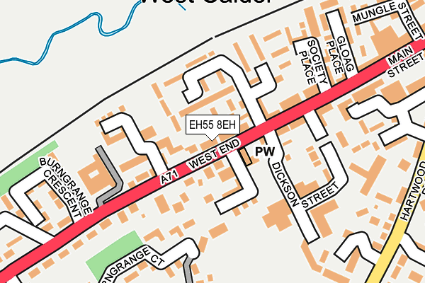 EH55 8EH map - OS OpenMap – Local (Ordnance Survey) EH55 8EH map - OS OpenMap – Local (Ordnance Survey)