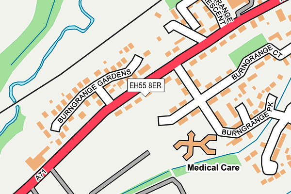 EH55 8ER map - OS OpenMap – Local (Ordnance Survey) EH55 8ER map - OS OpenMap – Local (Ordnance Survey)