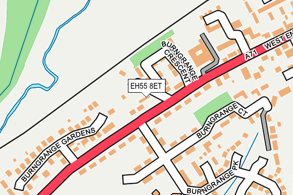 EH55 8ET map - OS OpenMap – Local (Ordnance Survey)