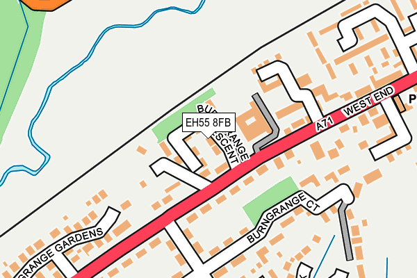 EH55 8FB map - OS OpenMap – Local (Ordnance Survey) EH55 8FB map - OS OpenMap – Local (Ordnance Survey)