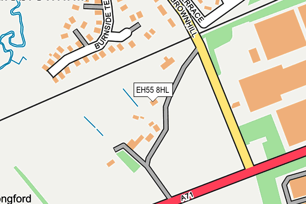EH55 8HL map - OS OpenMap – Local (Ordnance Survey) EH55 8HL map - OS OpenMap – Local (Ordnance Survey)