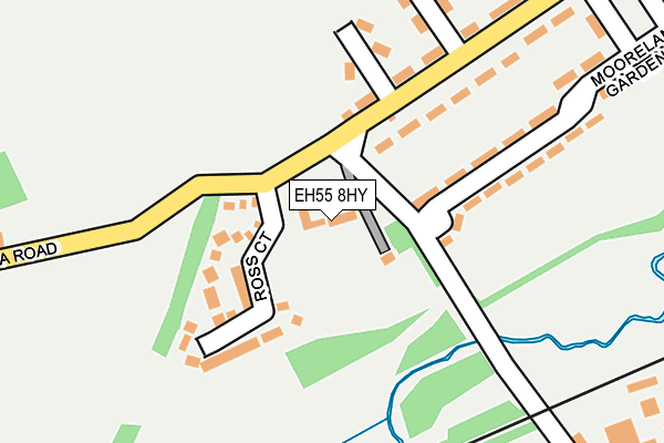 EH55 8HY map - OS OpenMap – Local (Ordnance Survey)