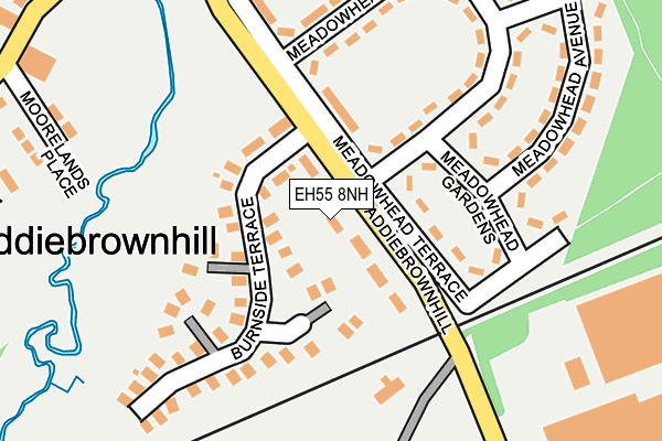 EH55 8NH map - OS OpenMap – Local (Ordnance Survey)