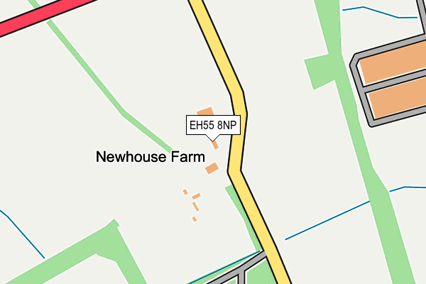 EH55 8NP map - OS OpenMap – Local (Ordnance Survey) EH55 8NP map - OS OpenMap – Local (Ordnance Survey)