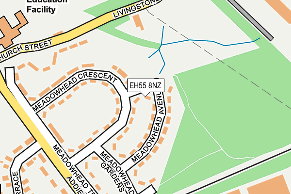 EH55 8NZ map - OS OpenMap – Local (Ordnance Survey) EH55 8NZ map - OS OpenMap – Local (Ordnance Survey)