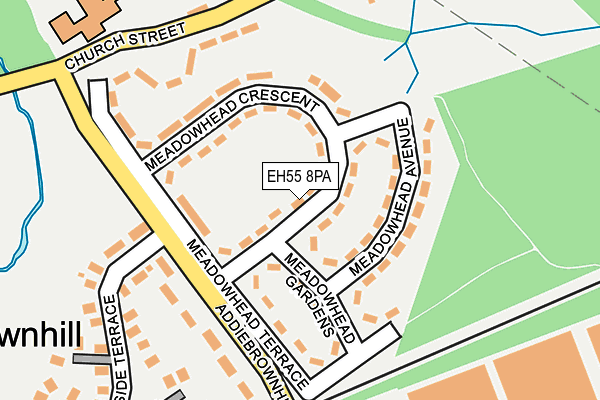 EH55 8PA map - OS OpenMap – Local (Ordnance Survey)