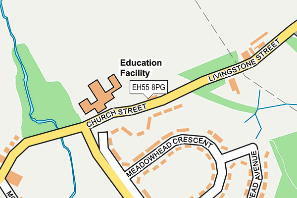 EH55 8PG map - OS OpenMap – Local (Ordnance Survey) EH55 8PG map - OS OpenMap – Local (Ordnance Survey)