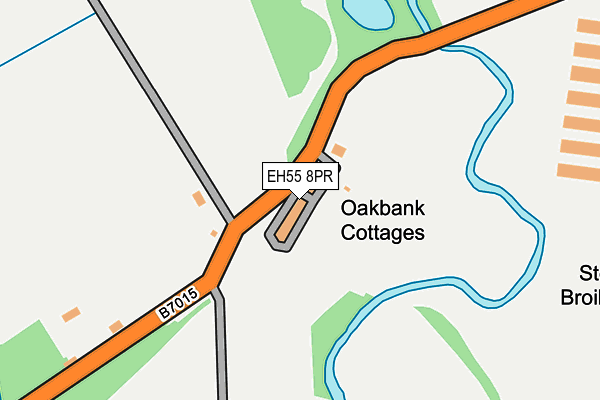 EH55 8PR map - OS OpenMap – Local (Ordnance Survey)