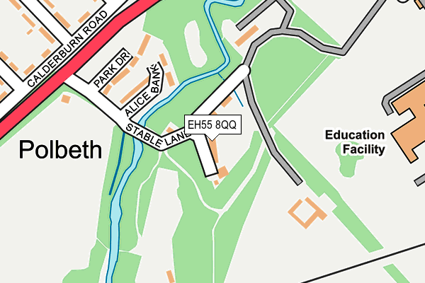 EH55 8QQ map - OS OpenMap – Local (Ordnance Survey) EH55 8QQ map - OS OpenMap – Local (Ordnance Survey)