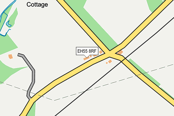 EH55 8RF map - OS OpenMap – Local (Ordnance Survey) EH55 8RF map - OS OpenMap – Local (Ordnance Survey)
