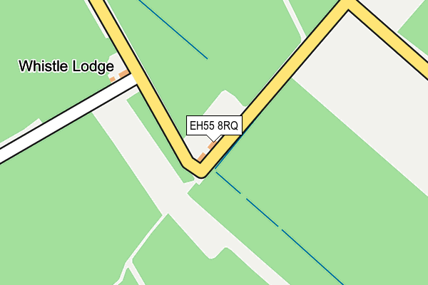 EH55 8RQ map - OS OpenMap – Local (Ordnance Survey)