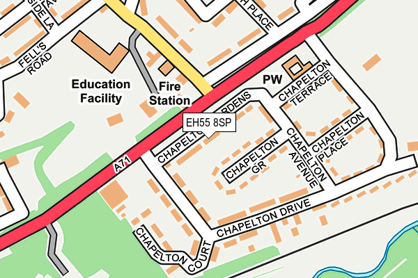 EH55 8SP map - OS OpenMap – Local (Ordnance Survey)