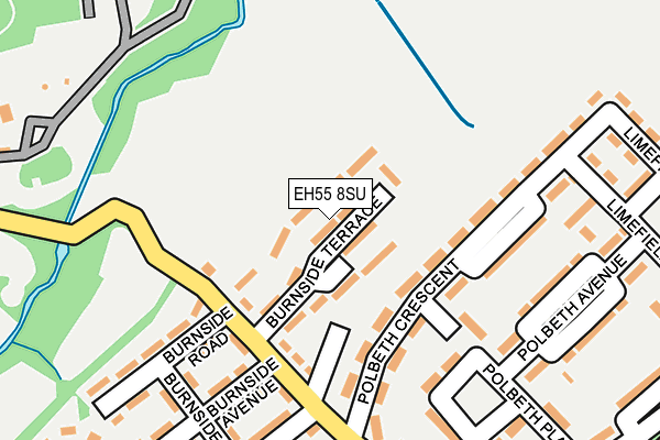 EH55 8SU map - OS OpenMap – Local (Ordnance Survey) EH55 8SU map - OS OpenMap – Local (Ordnance Survey)