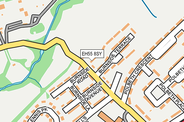 EH55 8SY map - OS OpenMap – Local (Ordnance Survey)