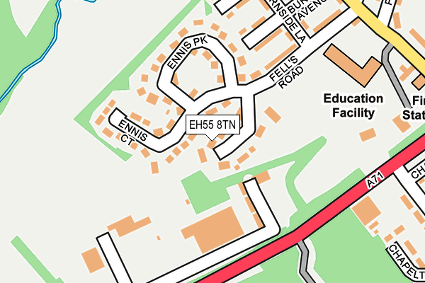 EH55 8TN map - OS OpenMap – Local (Ordnance Survey) EH55 8TN map - OS OpenMap – Local (Ordnance Survey)
