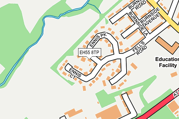 EH55 8TP map - OS OpenMap – Local (Ordnance Survey)