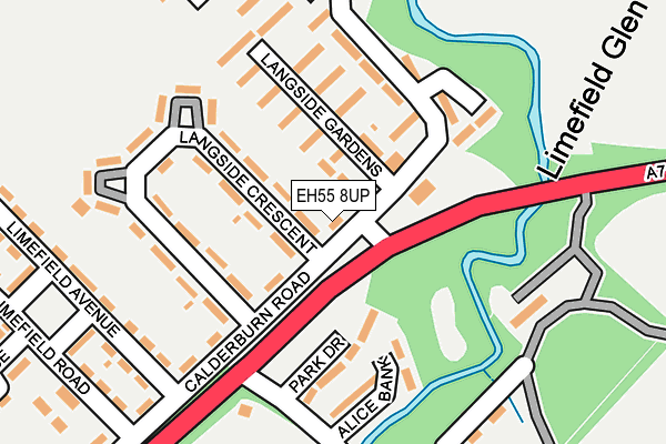EH55 8UP map - OS OpenMap – Local (Ordnance Survey)