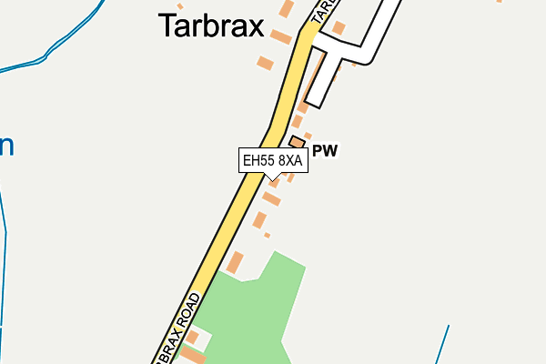 EH55 8XA map - OS OpenMap – Local (Ordnance Survey)