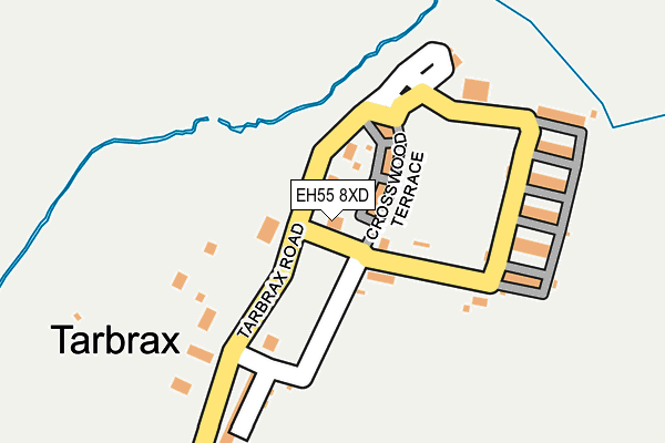 EH55 8XD map - OS OpenMap – Local (Ordnance Survey)