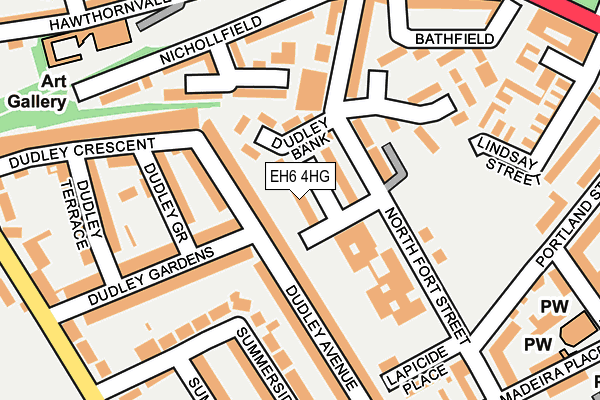 EH6 4HG map - OS OpenMap – Local (Ordnance Survey) EH6 4HG map - OS OpenMap – Local (Ordnance Survey)