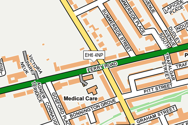 EH6 4NP map - OS OpenMap – Local (Ordnance Survey) EH6 4NP map - OS OpenMap – Local (Ordnance Survey)
