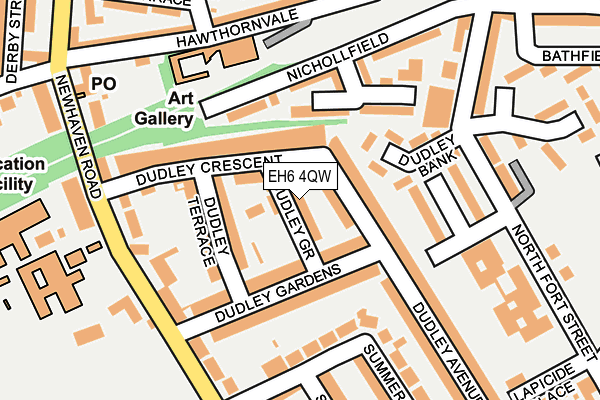 EH6 4QW map - OS OpenMap – Local (Ordnance Survey)