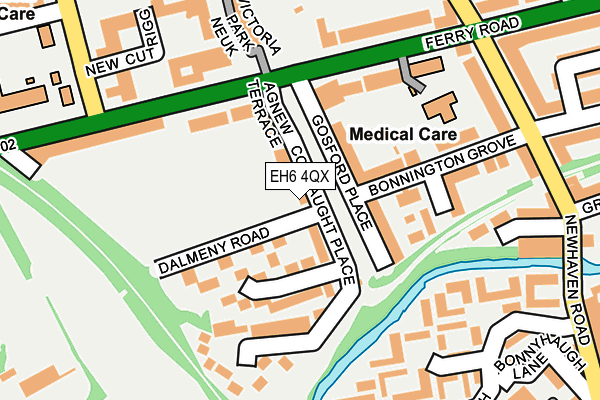EH6 4QX map - OS OpenMap – Local (Ordnance Survey)