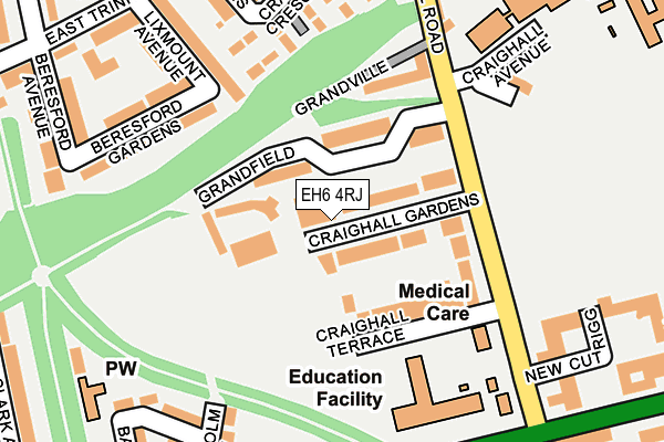 EH6 4RJ map - OS OpenMap – Local (Ordnance Survey)