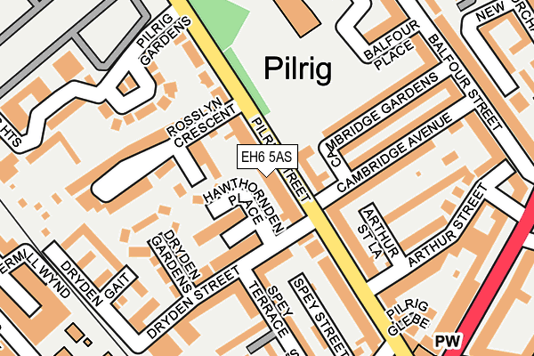 EH6 5AS map - OS OpenMap – Local (Ordnance Survey) EH6 5AS map - OS OpenMap – Local (Ordnance Survey)