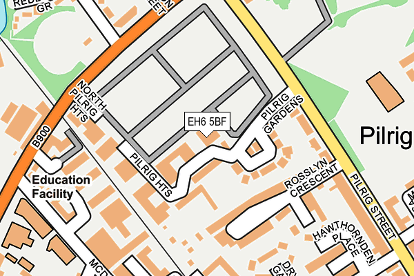 EH6 5BF map - OS OpenMap – Local (Ordnance Survey) EH6 5BF map - OS OpenMap – Local (Ordnance Survey)