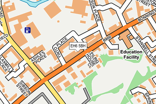 EH6 5BH map - OS OpenMap – Local (Ordnance Survey) EH6 5BH map - OS OpenMap – Local (Ordnance Survey)