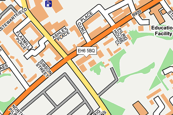 EH6 5BQ map - OS OpenMap – Local (Ordnance Survey) EH6 5BQ map - OS OpenMap – Local (Ordnance Survey)