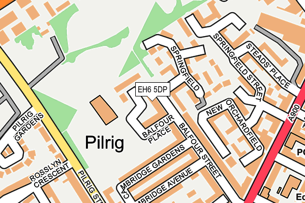 EH6 5DP map - OS OpenMap – Local (Ordnance Survey) EH6 5DP map - OS OpenMap – Local (Ordnance Survey)