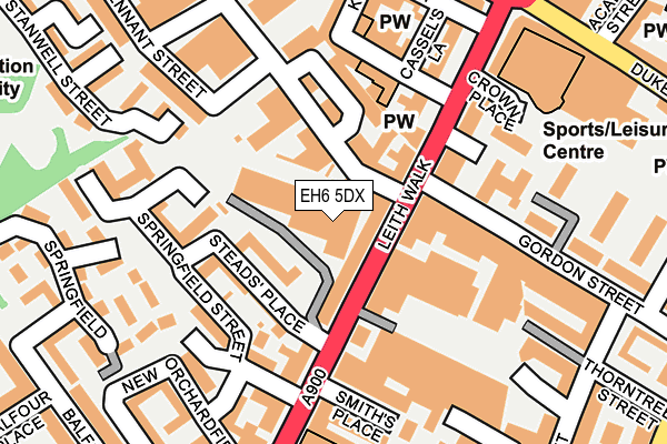 EH6 5DX map - OS OpenMap – Local (Ordnance Survey) EH6 5DX map - OS OpenMap – Local (Ordnance Survey)