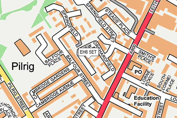EH6 5ET map - OS OpenMap – Local (Ordnance Survey) EH6 5ET map - OS OpenMap – Local (Ordnance Survey)