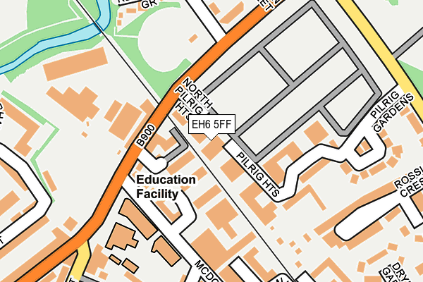 EH6 5FF map - OS OpenMap – Local (Ordnance Survey) EH6 5FF map - OS OpenMap – Local (Ordnance Survey)