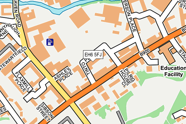EH6 5FJ map - OS OpenMap – Local (Ordnance Survey) EH6 5FJ map - OS OpenMap – Local (Ordnance Survey)