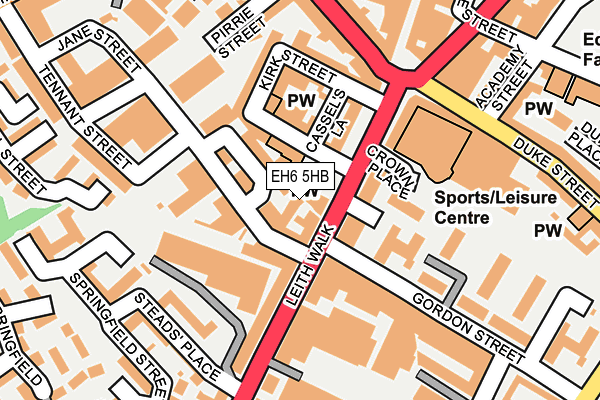 EH6 5HB map - OS OpenMap – Local (Ordnance Survey) EH6 5HB map - OS OpenMap – Local (Ordnance Survey)