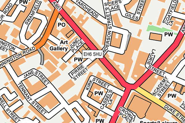EH6 5HU map - OS OpenMap – Local (Ordnance Survey) EH6 5HU map - OS OpenMap – Local (Ordnance Survey)
