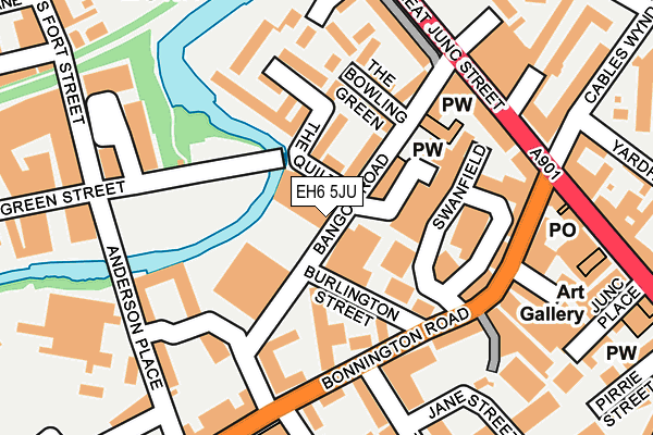 EH6 5JU map - OS OpenMap – Local (Ordnance Survey) EH6 5JU map - OS OpenMap – Local (Ordnance Survey)