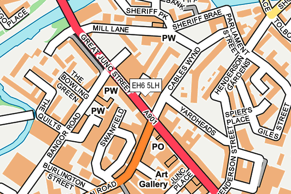 EH6 5LH map - OS OpenMap – Local (Ordnance Survey) EH6 5LH map - OS OpenMap – Local (Ordnance Survey)