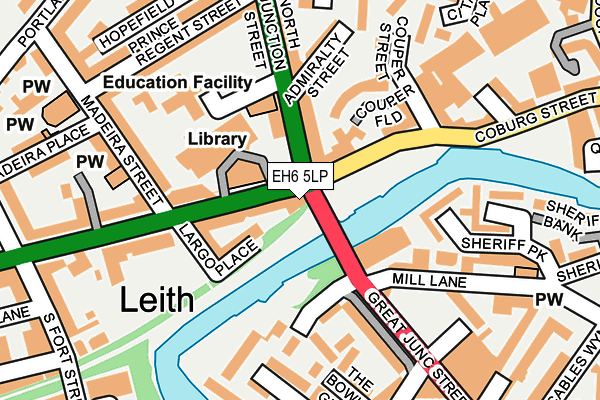 EH6 5LP map - OS OpenMap – Local (Ordnance Survey) EH6 5LP map - OS OpenMap – Local (Ordnance Survey)