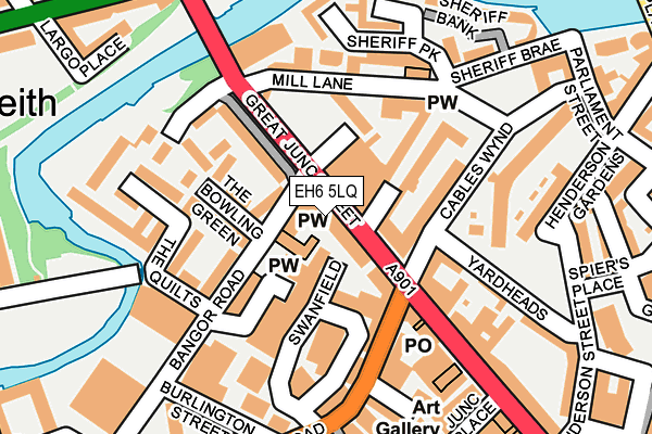 EH6 5LQ map - OS OpenMap – Local (Ordnance Survey) EH6 5LQ map - OS OpenMap – Local (Ordnance Survey)